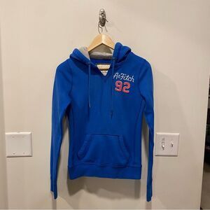 Vintage Y2k Abercrombie & Fitch pullover hoodie womens S Sweatshirt spell out